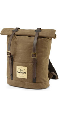 2024 Northcore Waxed Canvas Back Pack NOCO118 - Chocolat